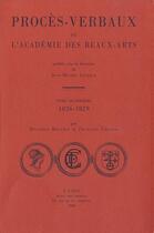 Couverture du livre « Procès-verbaux de l'académie des beaux-arts t.4 » de Jean-Michel Leniaud aux éditions Ecole Nationale Des Chartes