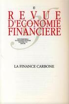 Couverture du livre « La finance carbone » de  aux éditions Association D'economie Financiere