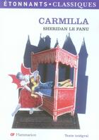 Couverture du livre « Carmilla » de Joseph Sheridan Le Fanu aux éditions Flammarion