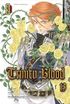 Couverture du livre « Trinity blood Tome 13 » de Sunao Yoshida et Kiyo Kyujo aux éditions Kana