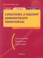Couverture du livre « Concours D'Adjoint Administratif Territorial » de Francoise Thiebault-Roger aux éditions Vuibert