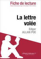 Couverture du livre « Fiche de lecture : la lettre volée, d'Edgar Allan Poe ; analyse complète de l'oeuvre et résumé » de Cecile Perrel aux éditions Lepetitlitteraire.fr