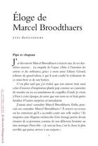 Couverture du livre « Éloge de Marcel Broodthaers » de Yves Depelsenaire aux éditions Lettre Volee