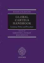 Couverture du livre « Global Cartels Handbook: Leniency: Policy and Procedure » de Samantha Mobley aux éditions Oup Oxford