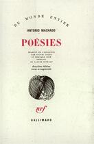 Couverture du livre « Poesies » de Antonio Machado aux éditions Gallimard