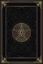 Couverture du livre « Grimoire vierge pentacle lunaire : noir » de  aux éditions Alliance Magique