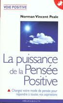 Couverture du livre « La Puissance De La Pensee Positive » de Norman Vincent Peale aux éditions Marabout