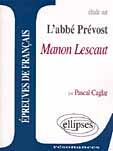 Couverture du livre « Prevost, manon lescaut » de Caglar aux éditions Ellipses Marketing
