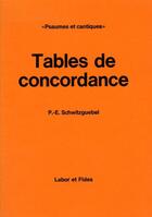 Couverture du livre « Psaumes cantiques tables lab » de  aux éditions Labor Et Fides