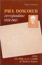 Couverture du livre « Paul Doncoeur Correspondance » de  aux éditions Tequi