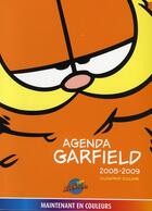 Couverture du livre « Garfield : agenda scolaire (édition 2008/2009) » de Jim Davis aux éditions Presses Aventure