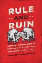 Couverture du livre « Rule and Ruin: The Downfall of Moderation and the Destruction of the R » de Kabaservice Geoffrey aux éditions Oxford University Press Usa