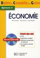 Couverture du livre « Économie DCG » de Lacroux+Broutin+Mail aux éditions Hachette Education
