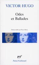 Couverture du livre « Odes et ballades » de Victor Hugo aux éditions Gallimard