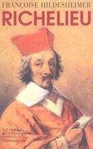 Couverture du livre « Richelieu » de Hildesheimer Francoi aux éditions Flammarion