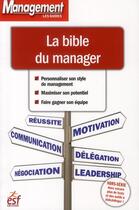 Couverture du livre « La bible du manager » de  aux éditions Esf Prisma