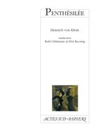 Couverture du livre « Penthésilée » de Heinrich Von Kleist aux éditions Actes Sud-papiers