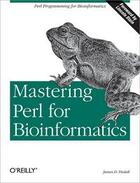 Couverture du livre « Mastering perl for bioinformatics » de James Tisdall aux éditions O Reilly