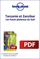 Couverture du livre « Tanzanie et Zanzibar - Les hauts plateaux du Sud » de Lonely Planet aux éditions Lonely Planet France