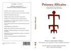 Couverture du livre « Revue presence africaine n 201 - pensees et philosophies d'afrique - pour demain : voir, comprendre » de Vete-Congolo/Ba/Dia aux éditions Presence Africaine