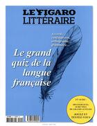 Couverture du livre « Le grand quiz de la langue francaise » de Le Figaro Litteraire aux éditions Societe Du Figaro