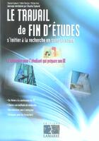 Couverture du livre « Travail de fin d etudes s initier a la recherche en soins et sante » de Eymard aux éditions Lamarre