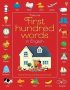 Couverture du livre « First hundred words in english » de Heather Amery aux éditions Usborne