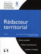 Couverture du livre « Rédacteur territorial ; catégorie B (4e édition) » de Anne-Sophie Hardy-Dournes aux éditions Sirey