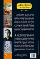 Couverture du livre « La Belle Epoque : Nice - Paris » de Yves-Marie Lequin aux éditions Baie Des Anges