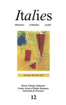 Couverture du livre « ITALIES T.12 ; arches de Noé t.2 » de Revue Italies aux éditions Universite De Provence