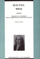 Couverture du livre « Titan t2 » de Richter/Espagne aux éditions L'age D'homme