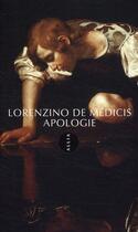 Couverture du livre « Apologie » de Lorenzino De Médicis aux éditions Allia