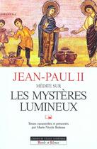 Couverture du livre « Mysteres lumineux jean-paul ii » de Boiteau aux éditions Parole Et Silence