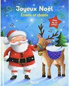 Couverture du livre « Bloc à colorier ; écoute et chante joyeux Noël » de  aux éditions Le Ballon