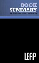 Couverture du livre « Leap : Review and Analysis of Schmetterer's Book » de Businessnews Publish aux éditions Business Book Summaries