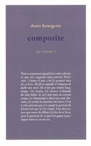 Couverture du livre « Composite » de Denis Bourgeois aux éditions Ego Comme X