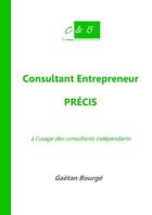 Couverture du livre « Consultant entrepreneur ; précis à l'usage des consultants indépendants » de Gaetan Bourge aux éditions Connaissances & Business