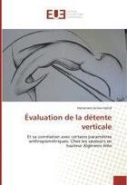 Couverture du livre « Evaluation de la detente verticale » de Amine Hafed Mohamed aux éditions Editions Universitaires Europeennes