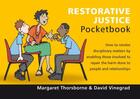 Couverture du livre « Restorative Justice Pocketbook » de Vinegrad David aux éditions Management Pocketbooks