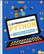 Couverture du livre « Mon cahier de programmation python » de Wainewright Max aux éditions Deux Coqs D'or