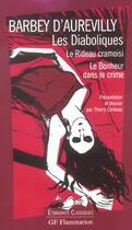 Couverture du livre « Les diaboliques ; le rideau cramoisi ; le bonheur dans le crime » de Jules Barbey D'Aurevilly aux éditions Flammarion