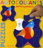 Couverture du livre « Puzzles jaune ; autocollants repositionnables » de Chalvignac/Azambourg aux éditions Fleurus