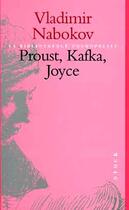 Couverture du livre « Proust, Kafka, Joyce » de Vladimir Nabokov aux éditions Stock