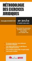 Couverture du livre « Méthodologie des exercices juridiques : Pour réussir les exercices juridiques posés en TD, aux partiels et à l'examen final (9e édition) » de Christophe Doubovetzky aux éditions Gualino