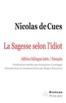 Couverture du livre « La sagesse selon l'idiot » de  aux éditions Hermann