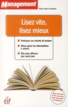 Couverture du livre « Lisez vite, lisez mieux » de Marie-Josée Couchaere aux éditions Esf