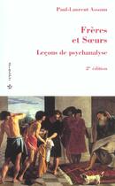 Couverture du livre « Freres et soeurs (2e édition) » de Paul-Laurent Assoun aux éditions Economica