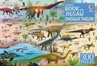 Couverture du livre « Dinosaur timeline : book and jigsaw » de Rachel Firth et James Gilyard aux éditions Usborne