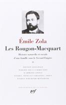 Couverture du livre « Les Rougon-Macquart, histoire naturelle et sociale d'une famille sous le Second Empire Tome 2 » de Émile Zola aux éditions Gallimard