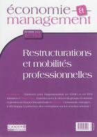 Couverture du livre « Économie et management T.153 ; restructurations et mobilités professionnelles » de  aux éditions Reseau Canope
